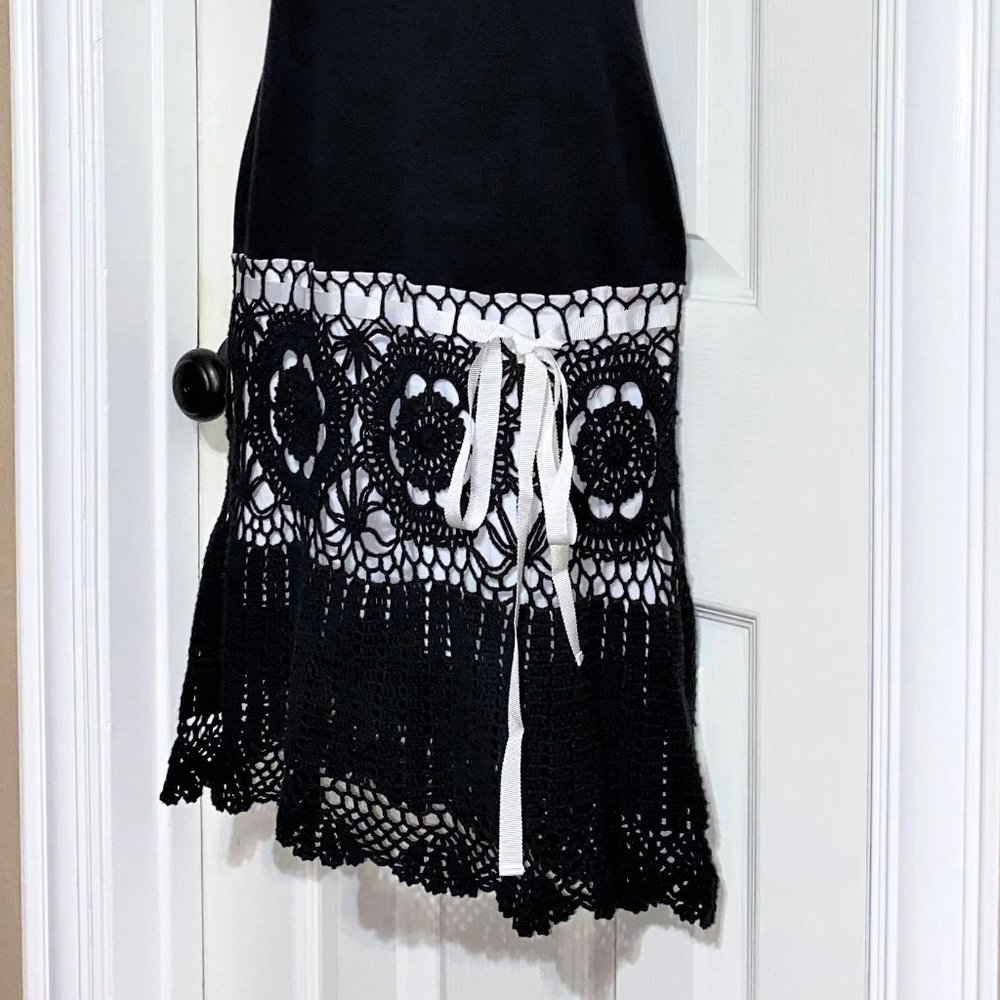 Moda International Ribbed Racerback Crochet Dress - Picture 8 of 14